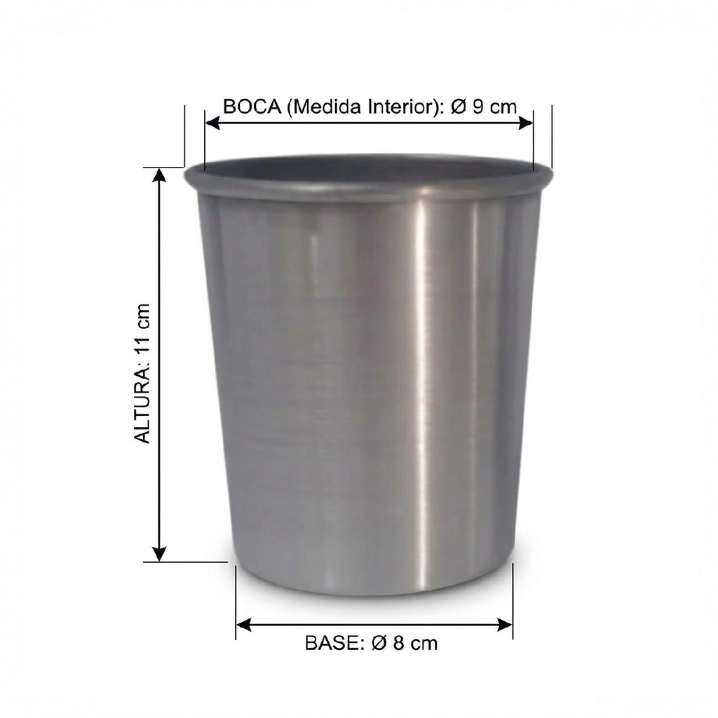 Vaso de Aluminio 600 ml