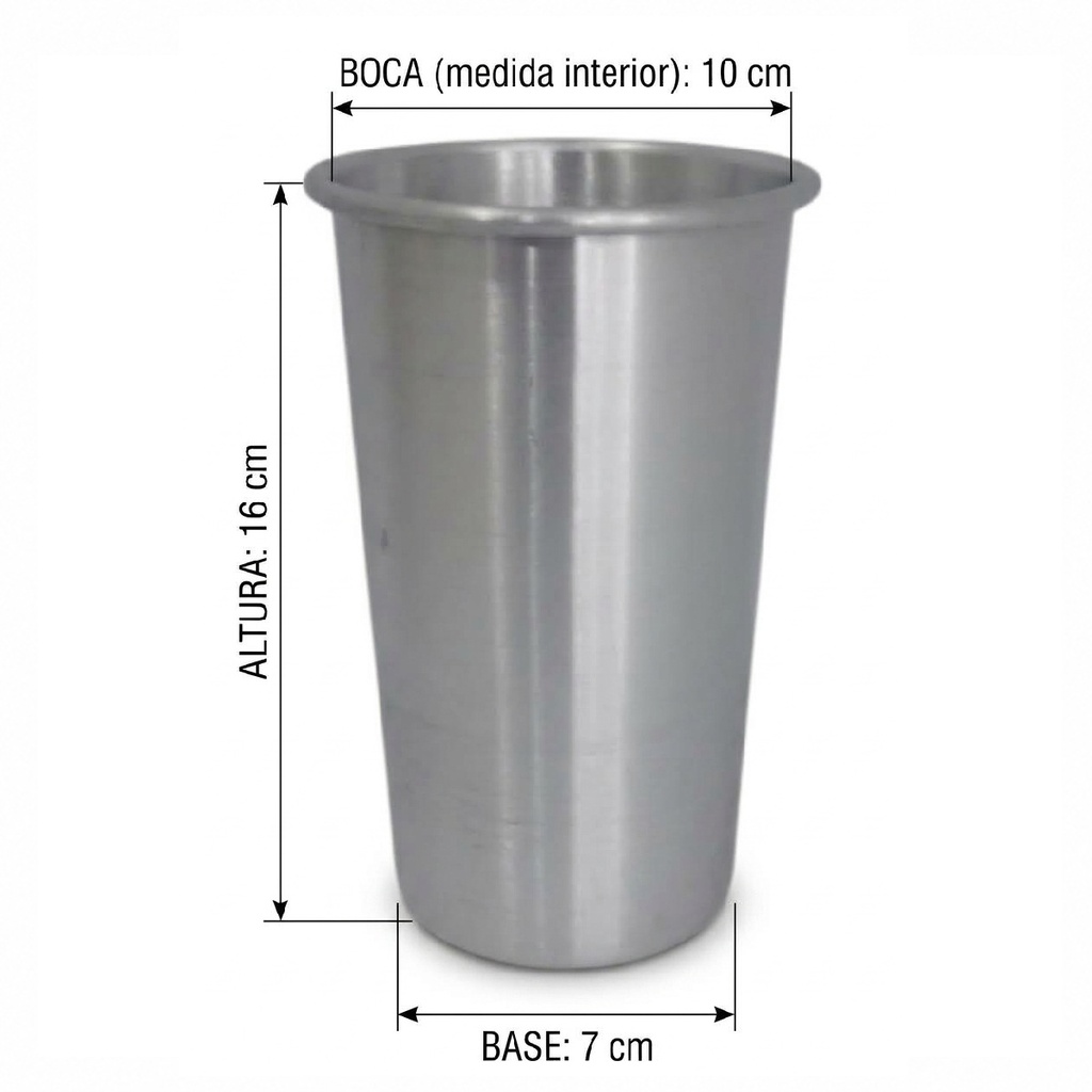 Vaso de Aluminio de 1 L